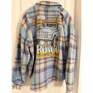 Ford Official Licensed Plaid Jacket Womens L